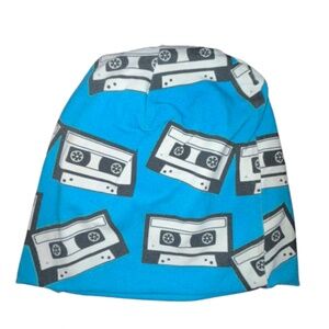 Cassette hat blue beanie